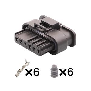 6pin  Auto wiring cable connector include terminals pins HD066YA-1.2-21