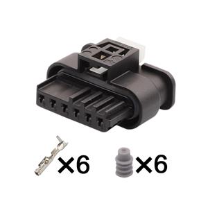 6pin  Auto wiring cable connector include terminals pins HD066YC-1.2-21