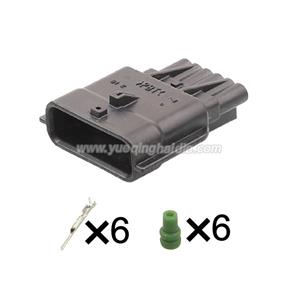 6pin  Auto wiring cable connector include terminals pins HD061K-0.6-11 7282-8850-30