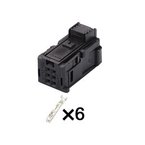 6pin Auto Wiring Cable Connector Include Terminals Pins  HD069-0.6-21 98192-0001