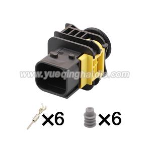 6pin Auto Wiring Cable Connector  HD063BY-1.5-11 1-1703773-1