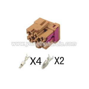 6pin Auto Wiring Cable Connector HD067A-3.5-6.3-21 969767-2/1J0937731A
