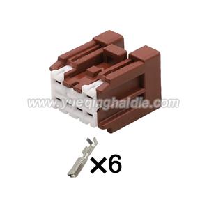 6pin Auto wiring cable connector include terminals pins  6098-6948