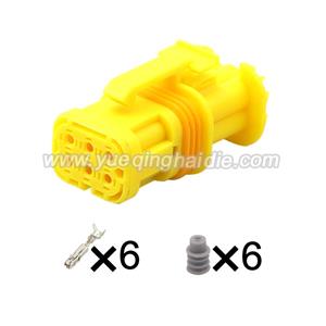 6 Pin connector with terminal 18650.000.001