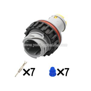 7pin  Auto wiring cable connector include terminals pins 18343.062.000