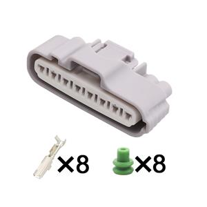 8pin Auto wiring cable connector HD084B-2.2-21include terminals pins
