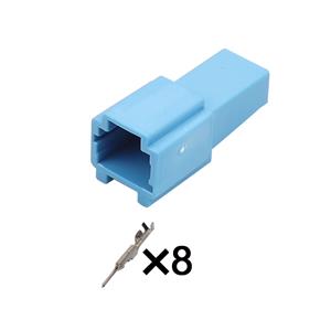 8pin male of  6098-6522 Auto wiring cable connector include terminals pins HD083C-0.6-11