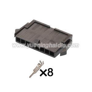 8pin Auto wiring cable connector include terminals pins 43640-0800