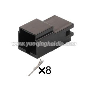 8 Pin wiring connector with terminal 30968-1081